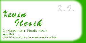 kevin ilcsik business card